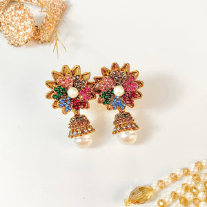 By La Lueur | ER-131 | Aarzoo Earrings - Multi