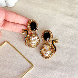 Aylin Earrings - Onyx