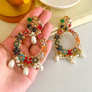 By La Lueur | ER-123 | Baroqu-e-Nur Earrings - Pearl White
