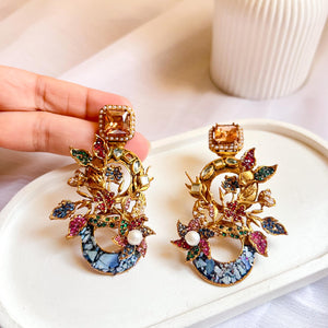 Aks-e-Noori Earrings - Champagne