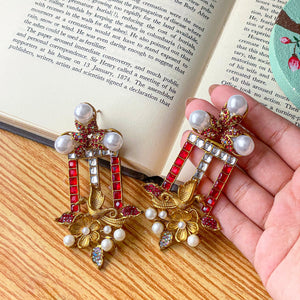 By La Lueur | ER-113 | Ayla Earrings - Ruby