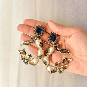 Koh-e-Kahf Earrings - Midnight Gilt