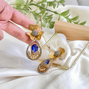 By La Lueur | Laleh Earrings - Midnight Blue
