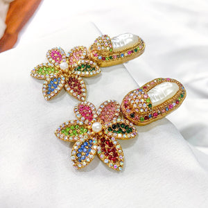 By La Lueur | ER-124 | Naghma-e-Naz Earrings - Multi