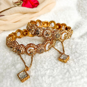 By La Lueur | BN-60 | Rabt Bangles - Champagne