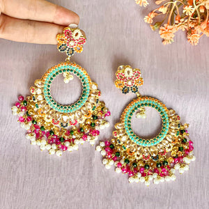 By La Lueur | ER-135 | Rimjhim Earrings - Champagne