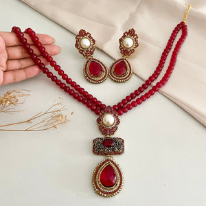 By La Lueur | S-56 | Alara Turkish Mala - Ruby