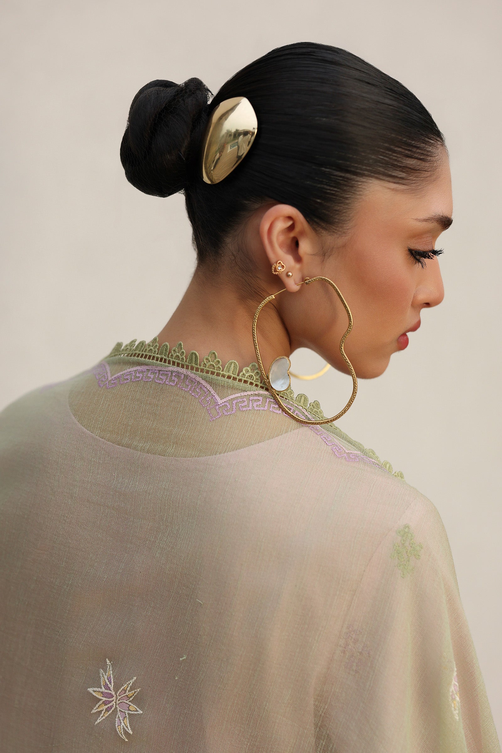 Qalamkar QQL-12 Zayla - Dupatta Detail
