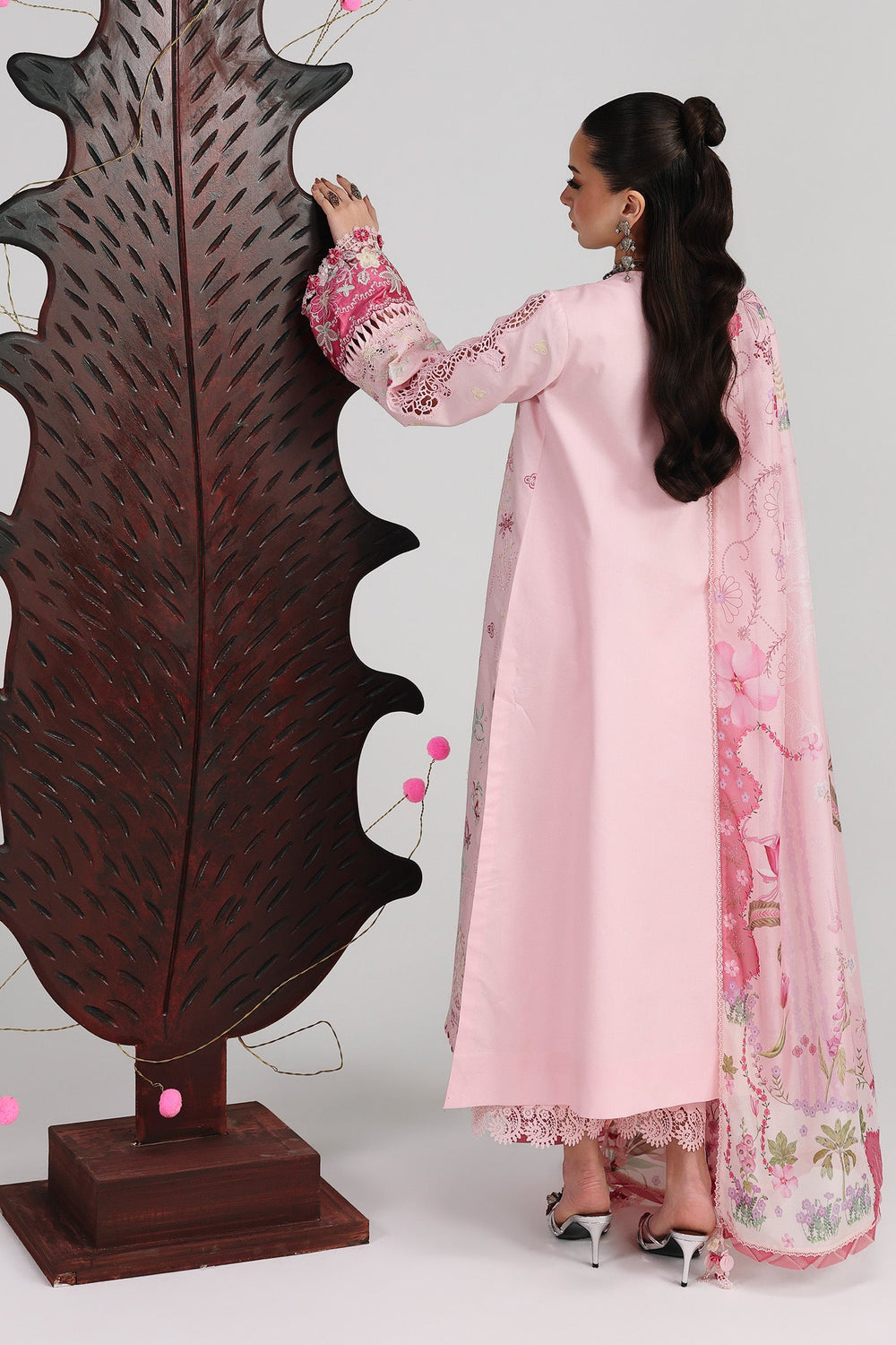 Qalamkar QFL-04 NORAH Festive Lawn Back