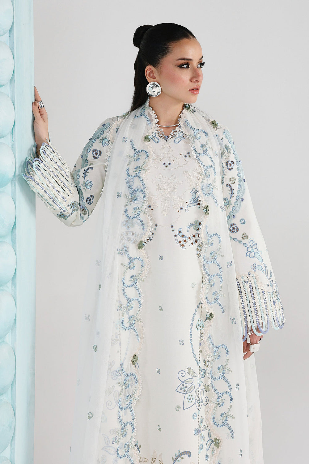 Qalamkar QFL-03 IRMIN Festive Lawn Back