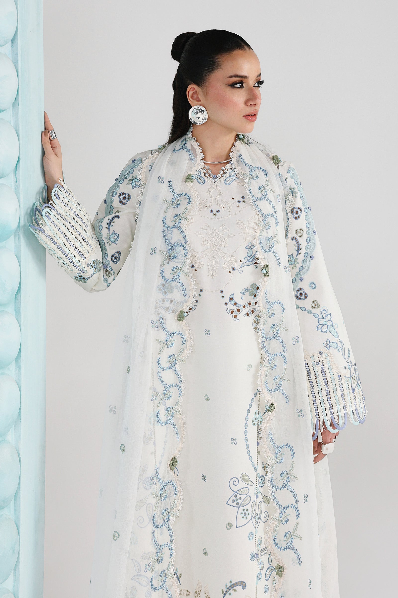Qalamkar QFL-03 IRMIN Festive Lawn Back