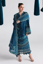 Qalamkar QFL-07 KAISA Festive Lawn Close-up