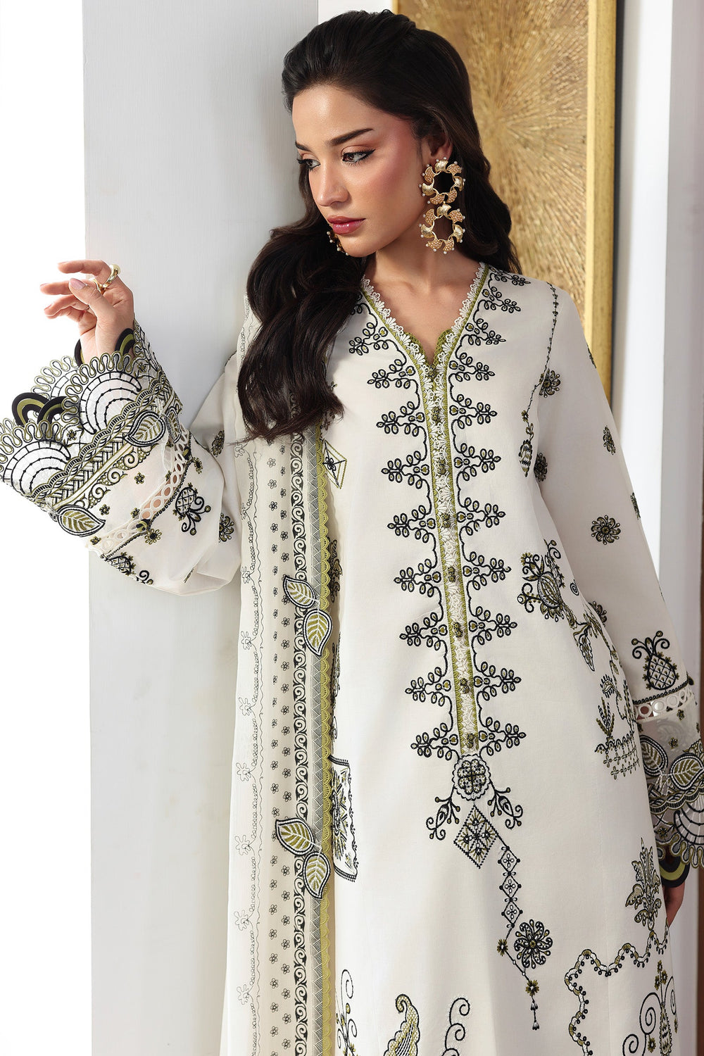 Qalamkar QQL-13 Reema - Dupatta Detail