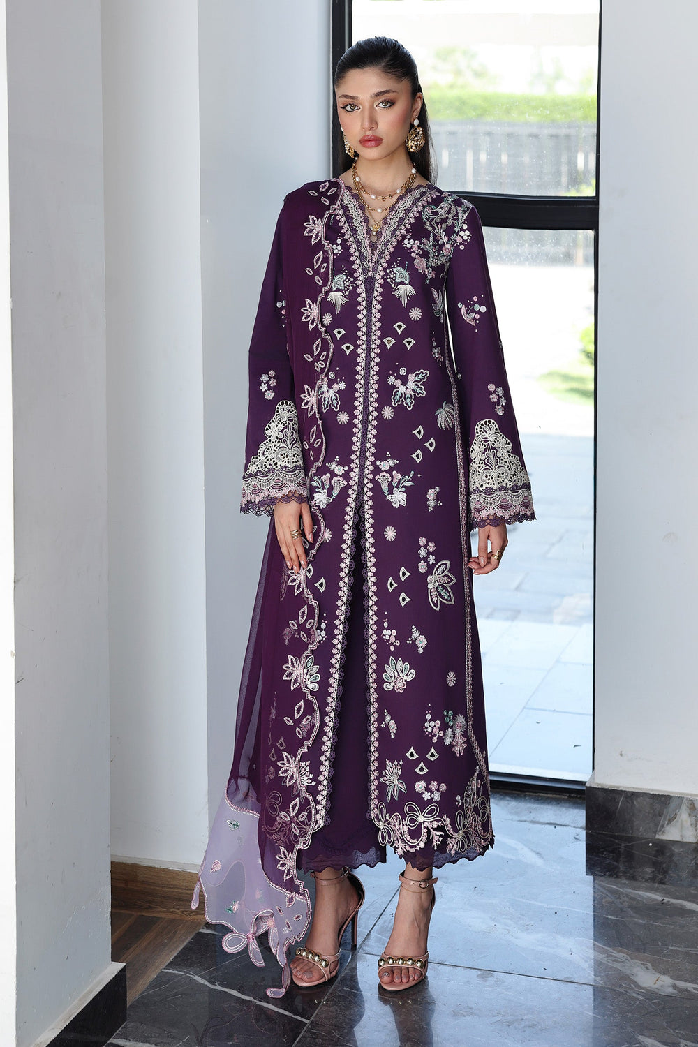 Qalamkar QQL-14 Suhra - Q Line Lawn Vol II