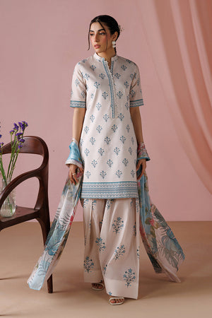ESRA AZ-ES-DP-13 Pearl White Printed Lawn Suit