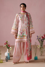 ESRA AZ-ES-DP-14 Pastel Pink Printed Lawn Suit - Front