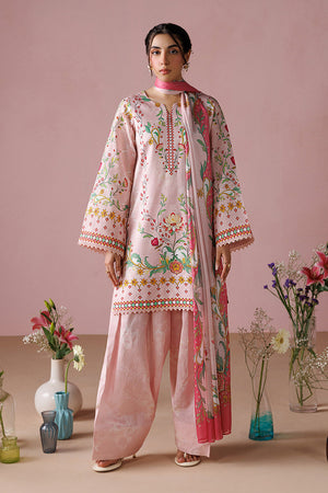 ESRA AZ-ES-DP-14 Pastel Pink Printed Lawn Suit - Front