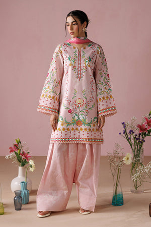 ESRA AZ-ES-DP-14 Pastel Pink Printed Lawn Suit