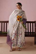 ESRA AZ-ES-DP-15 Ivory Printed Lawn Suit