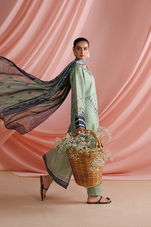 ESRA AZ-ES-DP-17 Misty Green Printed Lawn Suit