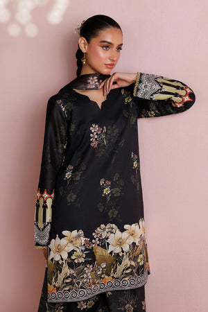 ESRA AZ-ES-DP-18 Black Printed Lawn Suit - Detail