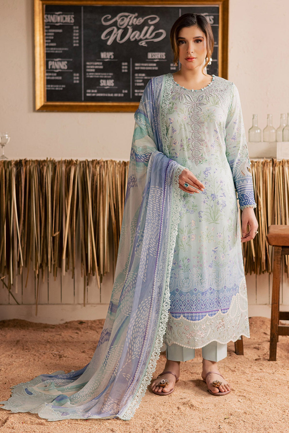 Nureh | AZ-NSG-215 | 3 Piece Embroidered Lawn Suit