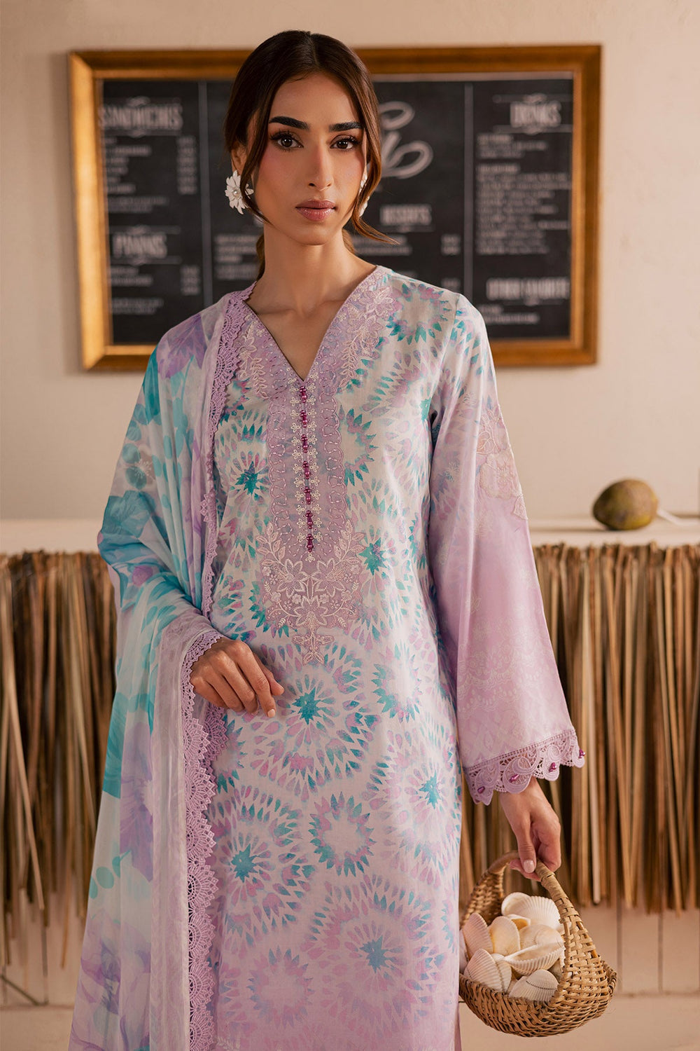 Nureh | AZ-NSG-222 | 3 Piece Embroidered Lawn Suit
