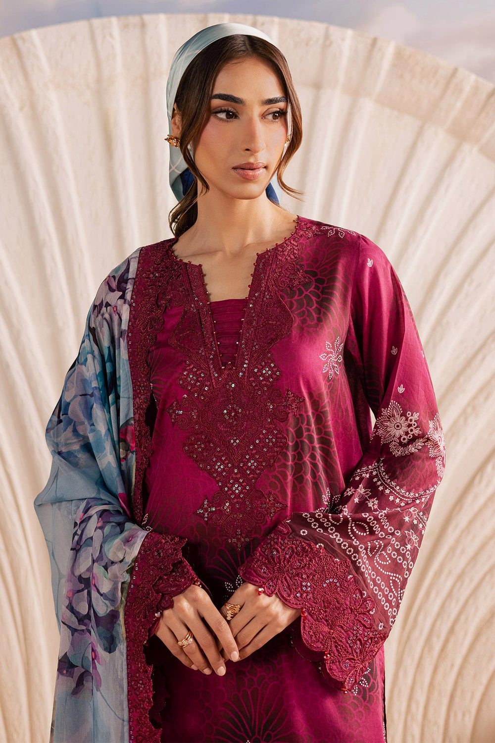 Nureh | AZ-NSG-219 | 3 Piece Embroidered Lawn Suit