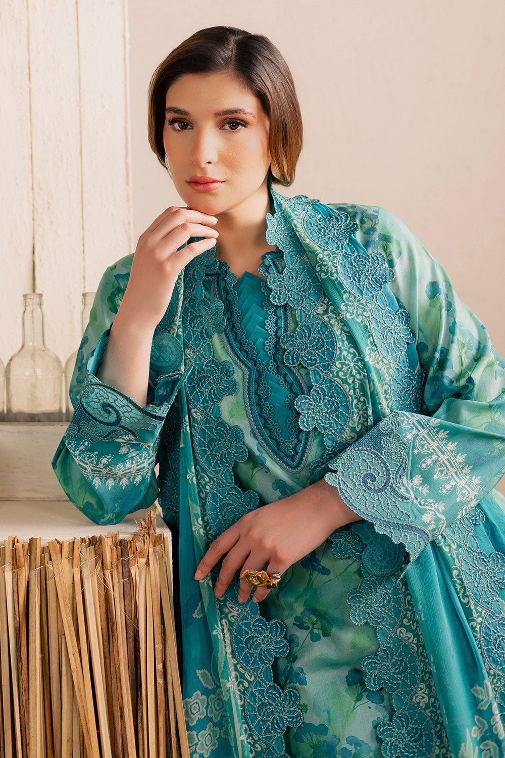 Nureh | AZ-NSG-221 | 3 Piece Embroidered Lawn Suit