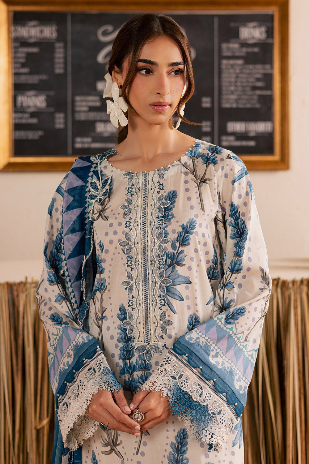 Nureh | AZ-NSG-220 | 3 Piece Embroidered Lawn Suit