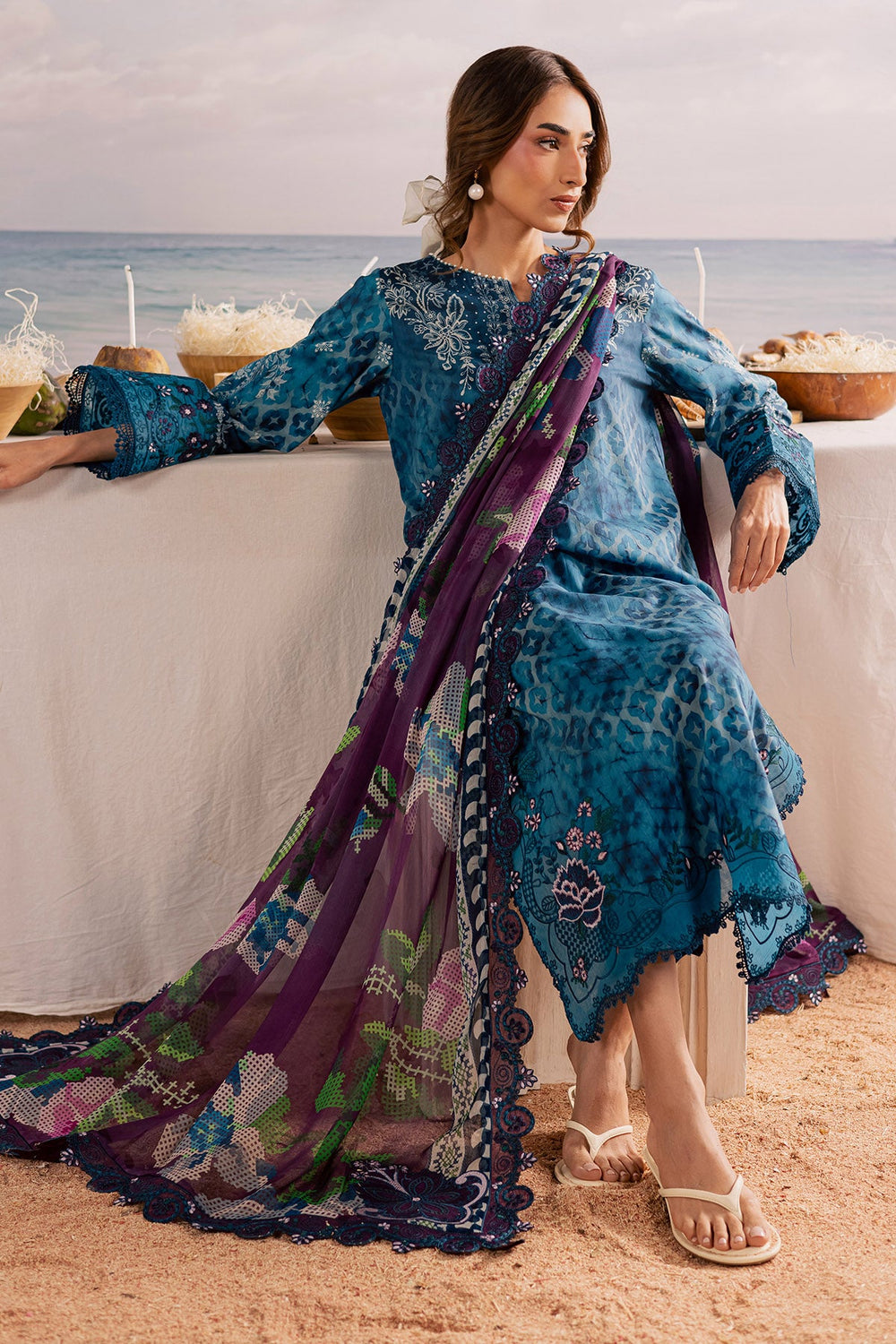 Nureh | AZ-NSG-217 | 3 Piece Embroidered Lawn Suit