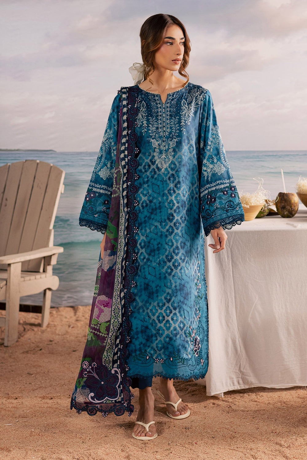 Nureh | AZ-NSG-217 | 3 Piece Embroidered Lawn Suit