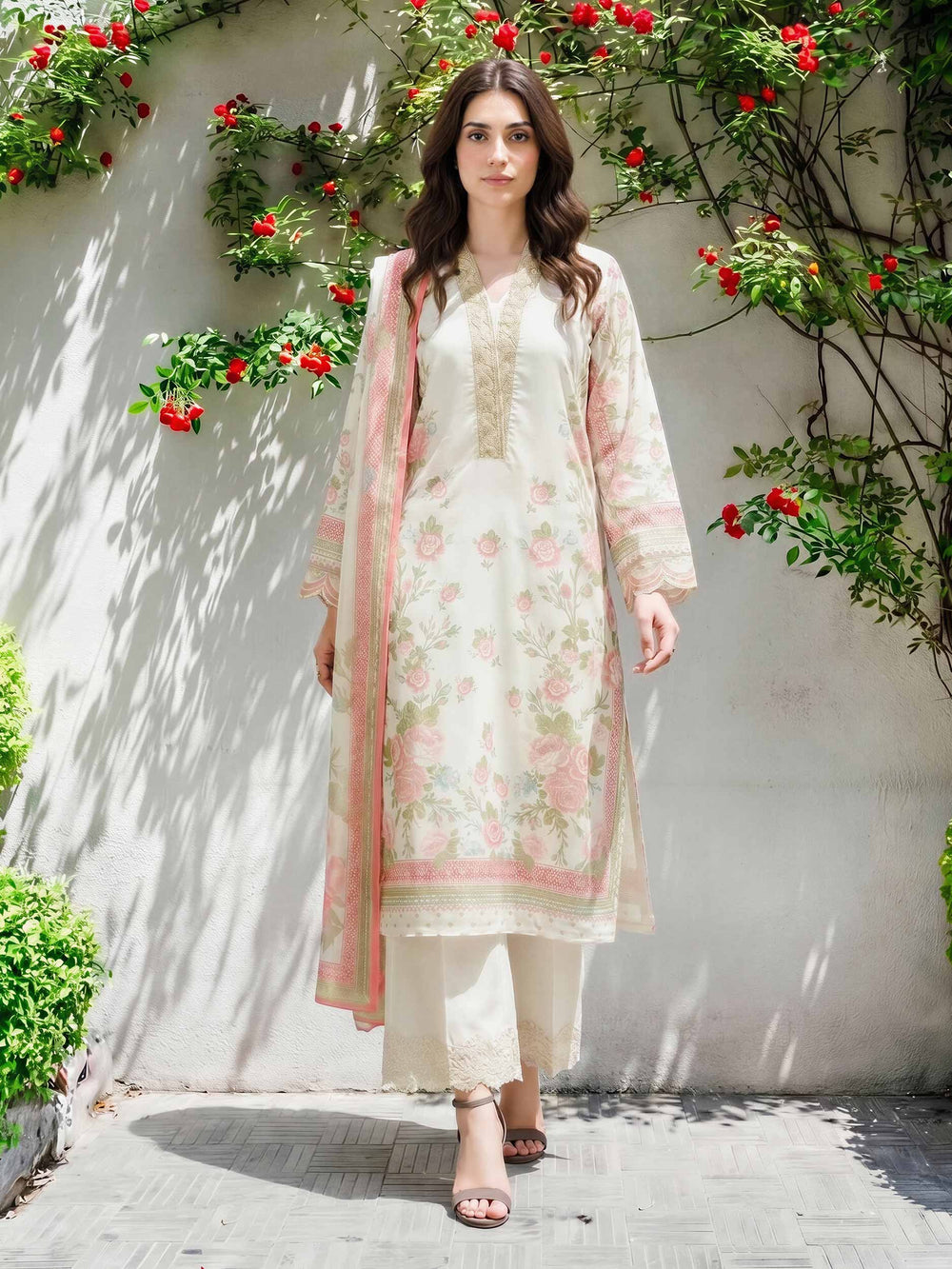 Limelight | AZ-LL-A2036SU-3 | 3 Piece Silk Suit - Off White