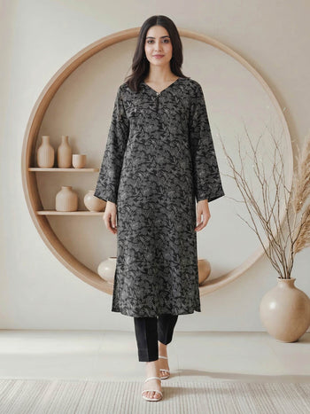 Limelight | AZ-LL-A2375KF-3 | Silk Kaftan - Black