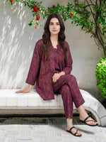 Limelight | AZ-LL-A2403ST-3 | Silk Co-ord Set - Plum