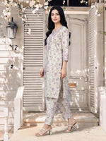 Limelight | AZ-LL-A5131SU-3 | 3 Piece Lawn Suit - Off White