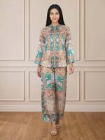 Limelight | AZ-LL-A5933ST-3 | Silk Co-ord Set - Teal