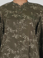 Limelight | AZ-LL-A5980ST-3 | Silk Co-ord Set - Embroidered - Olive