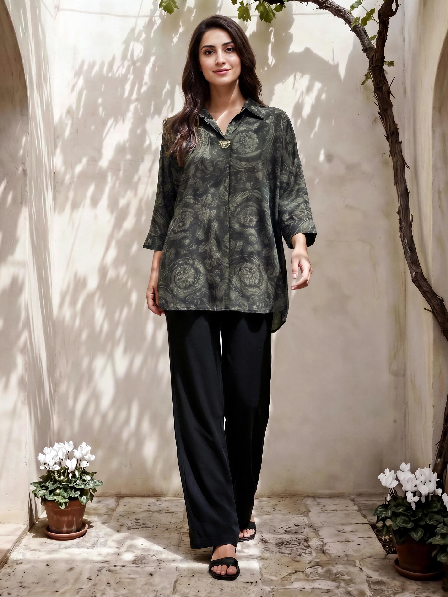 Limelight | AZ-LL-A6021TP-3 | Silk Top - Black