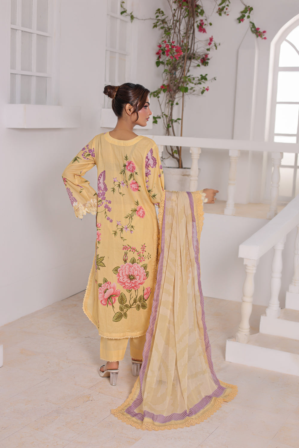 M/Basics by Maria B | AZ-MB-04-B | Summer Stitched Suit