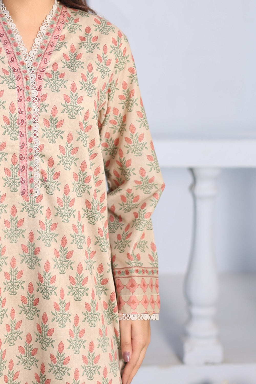 M/Basics by Maria B | AZ-MB-12-A | Summer Stitched Suit