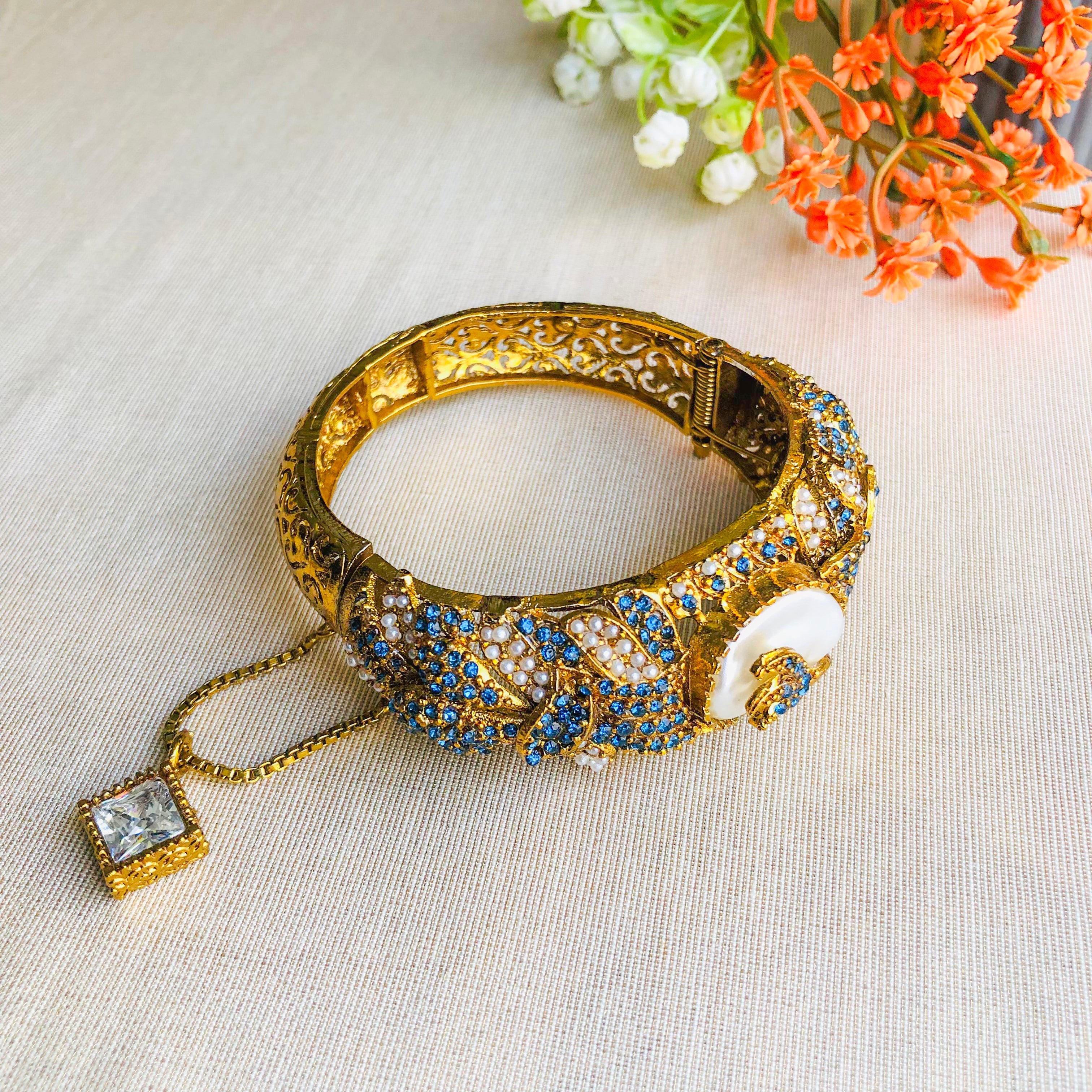 By La Lueur | BN-54 | Gulrang Bangles - Midnight Gilt