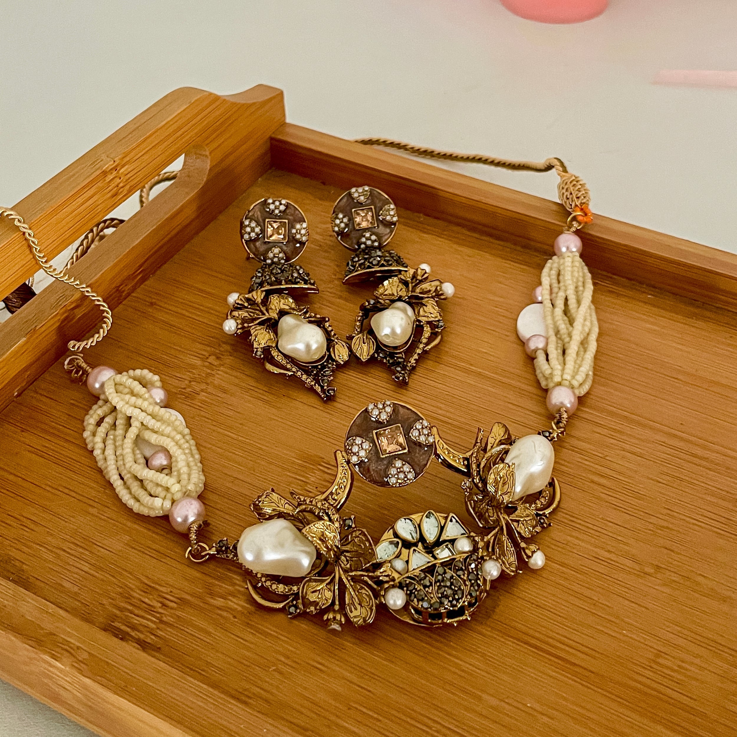 Hoorum Choker Set - Champagne