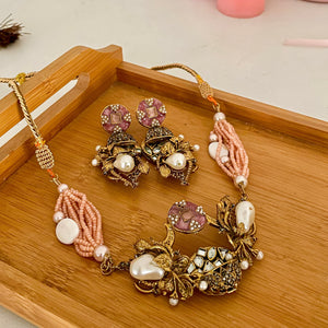 Hoorum Choker Set - Rose
