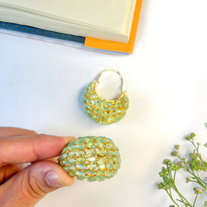 By La Lueur | Chandrika Earrings - Seafoam