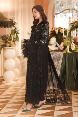 Maria B Chiffons Black heavy formal 3 piece stitched suit AZ-MBCH-D-04