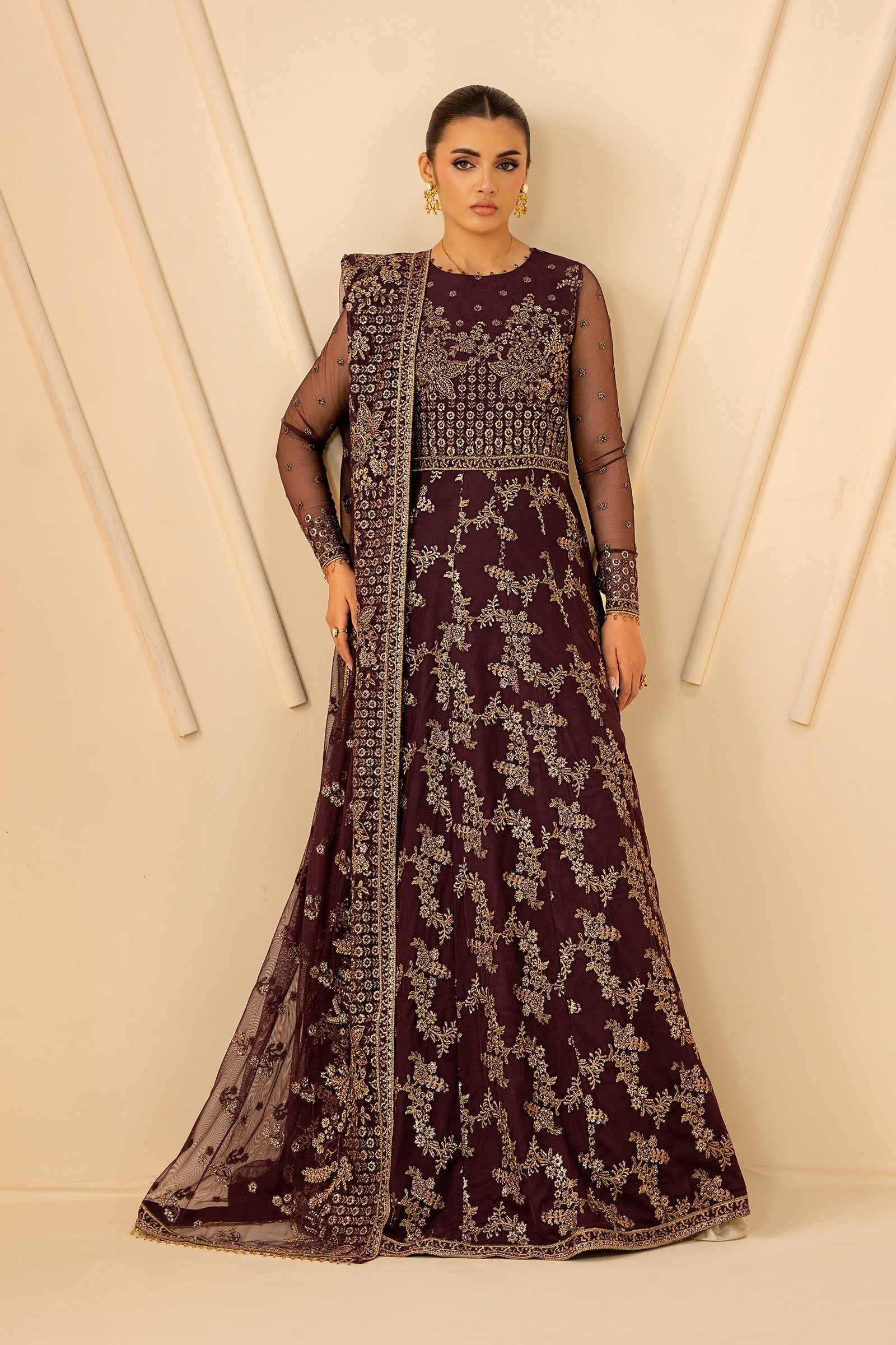 Zarif | AZ-ZRF-07-BAZM | Riwayat Luxury Chiffon Suit