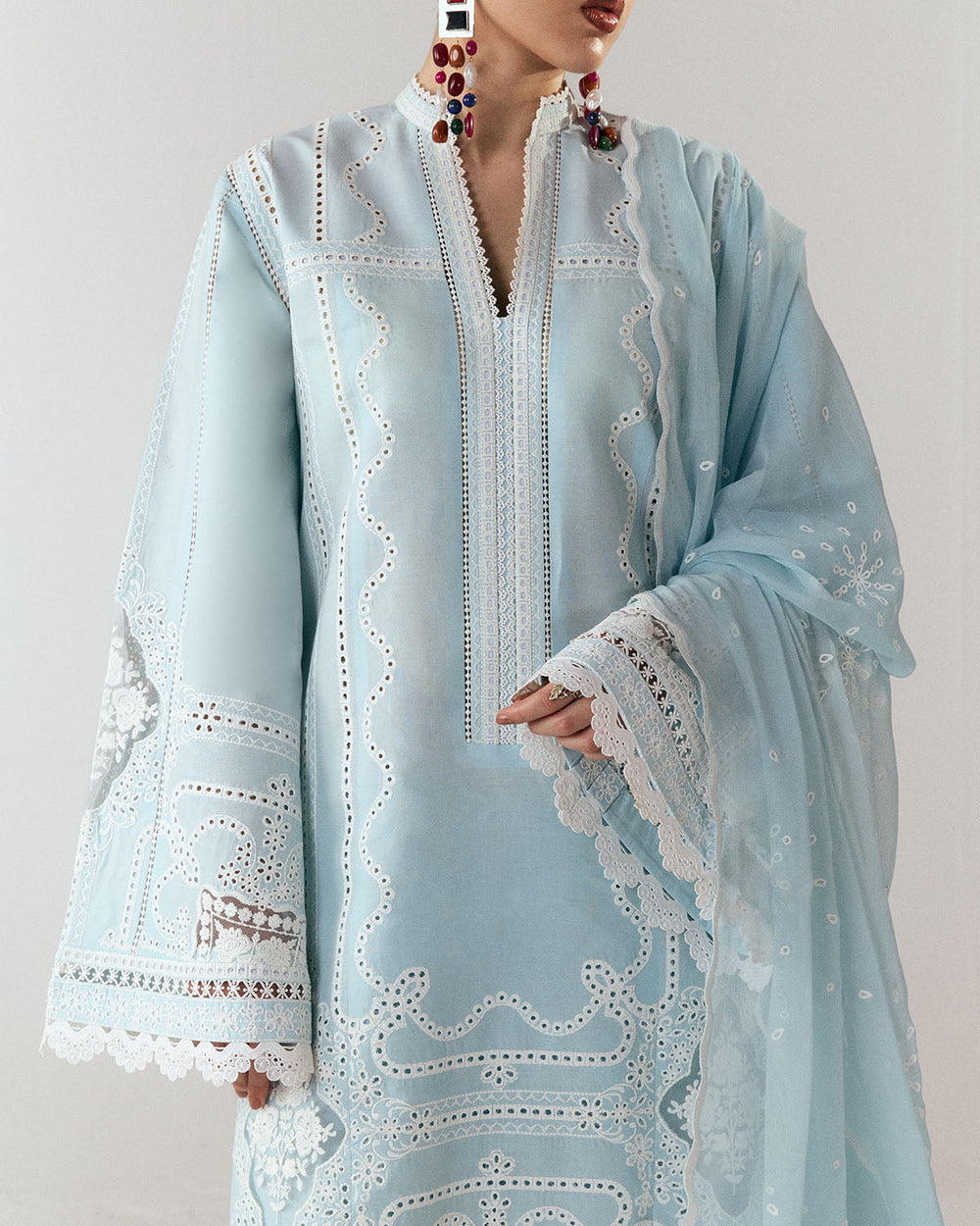Hussain Rehar Jugnu Dira Aqua Blue