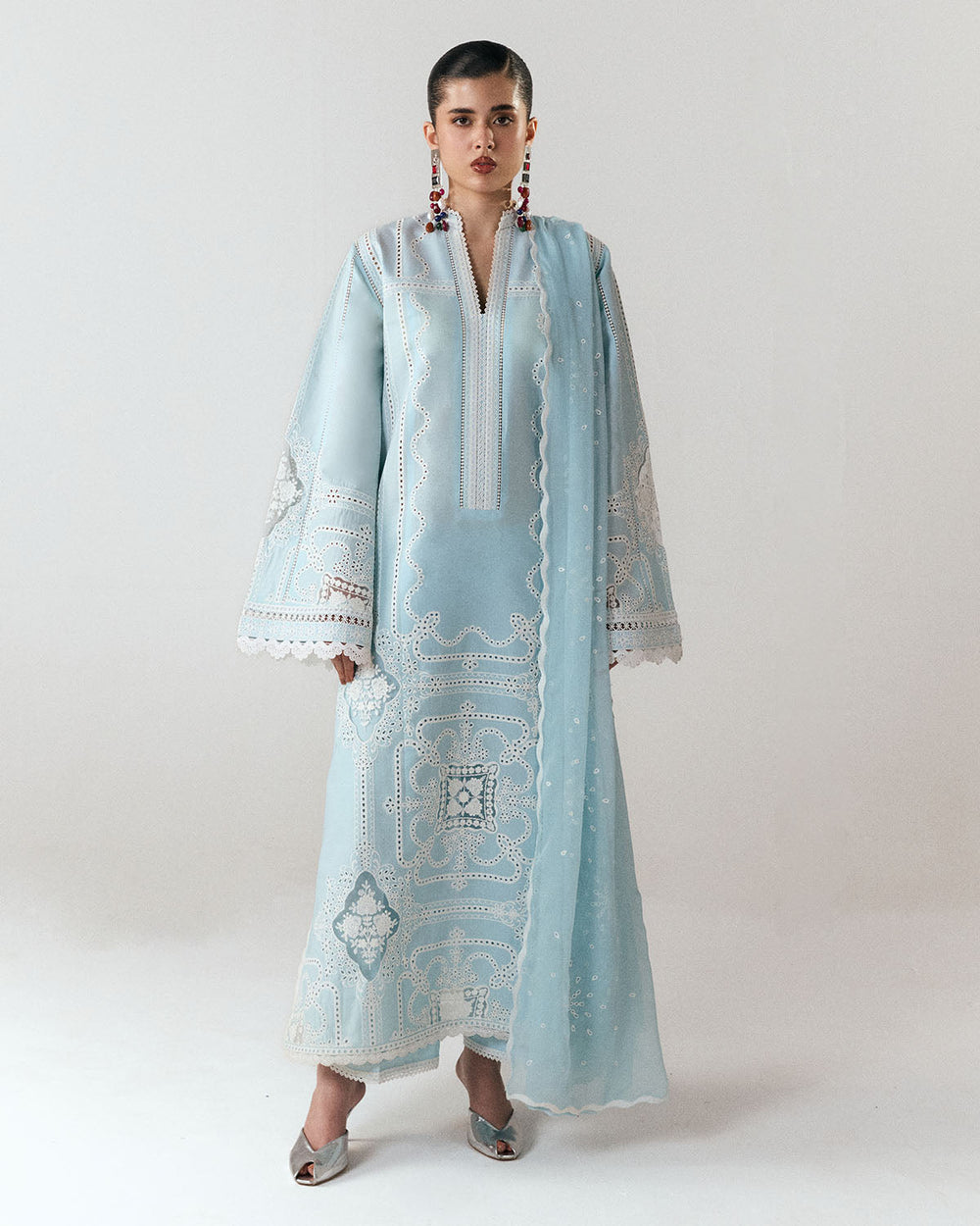 Hussain Rehar Jugnu Dira Aqua Blue