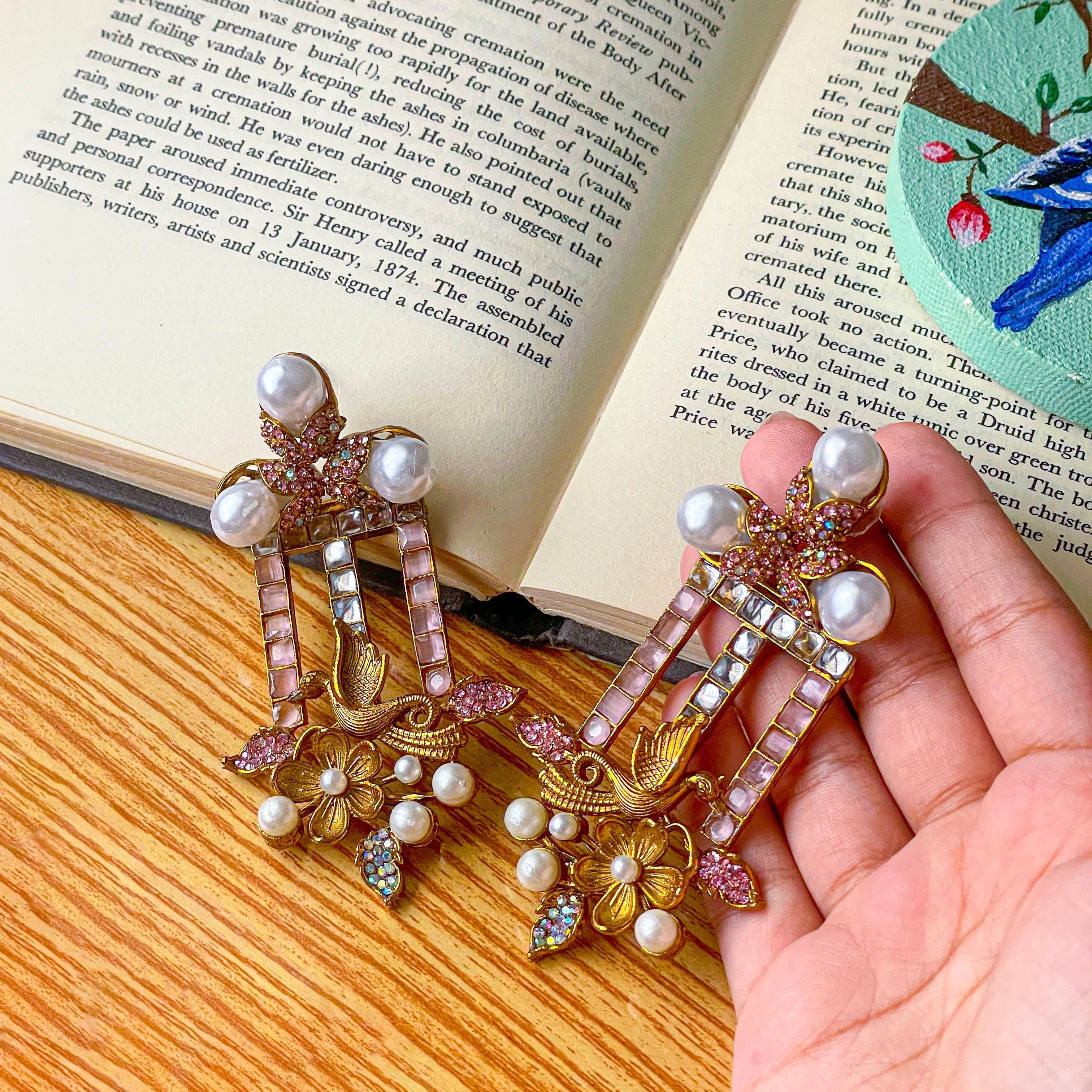 By La Lueur | ER-113 | Ayla Earrings - Rose